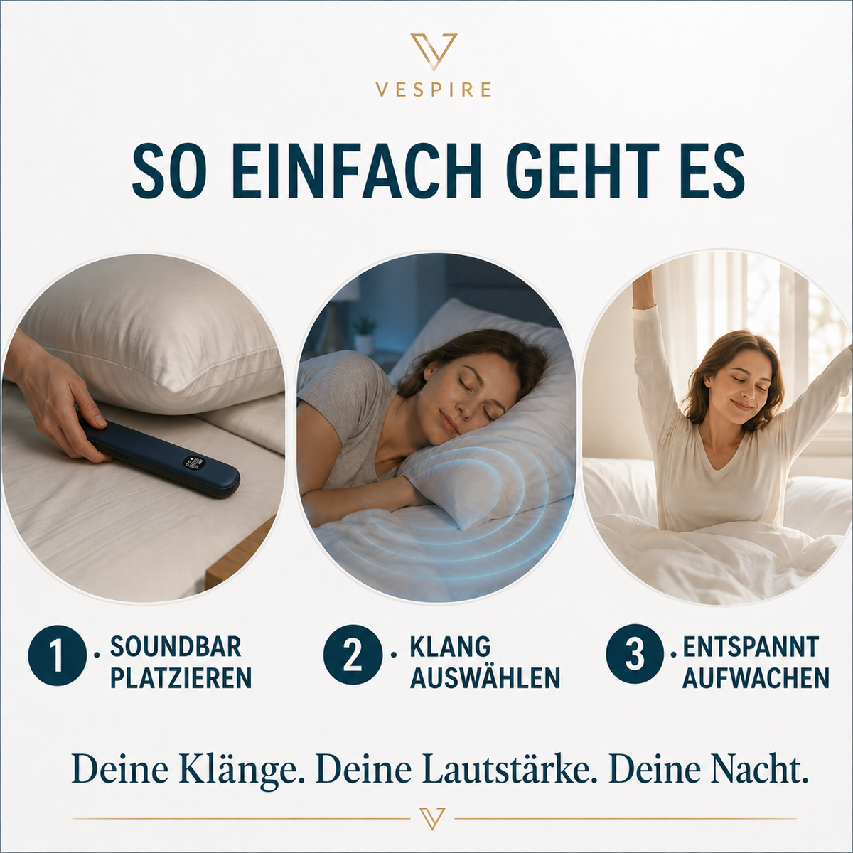 PRO-SLEEP™ - Schlaf-Soundbar – Anwendung