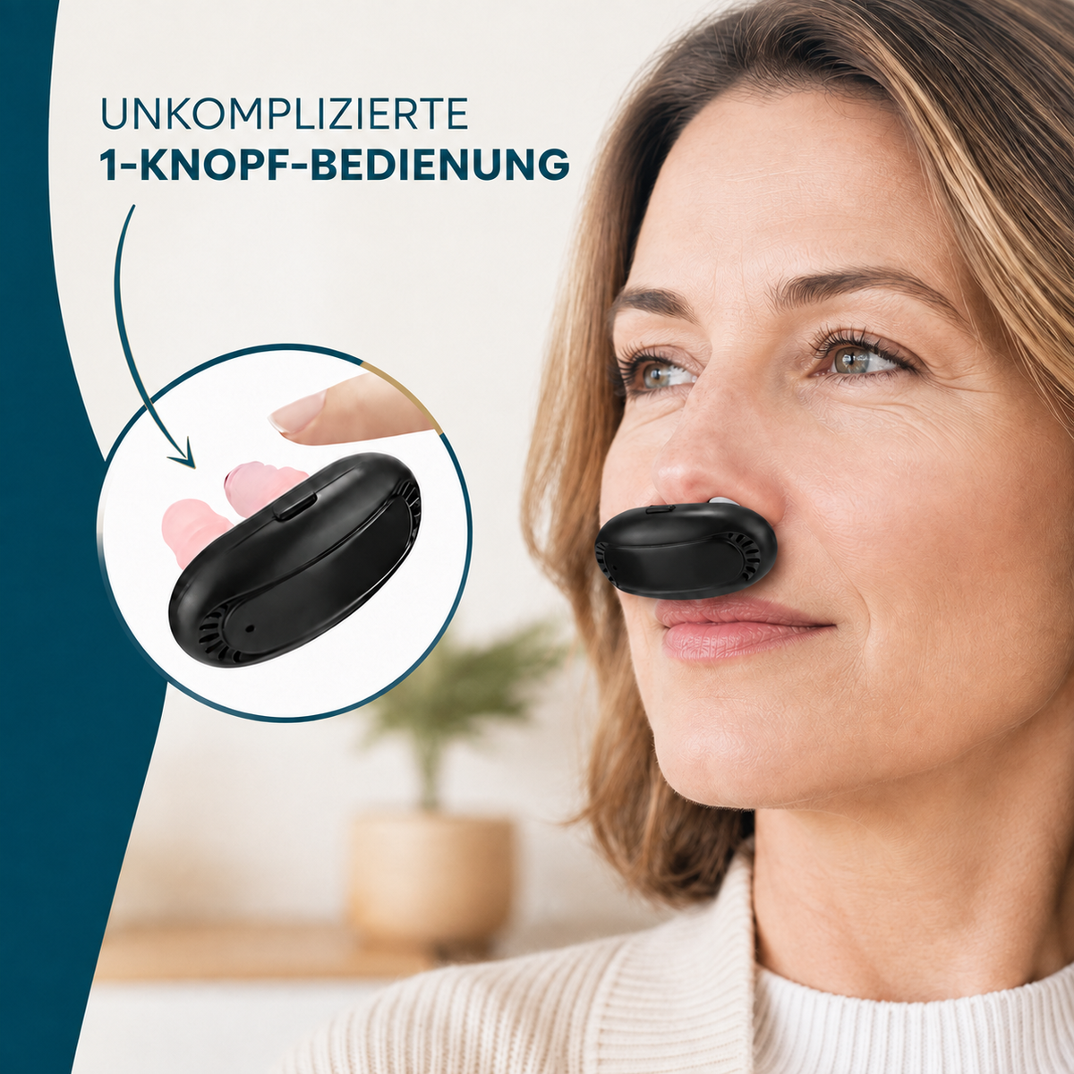 FREE-BREATH-PRO™ – Ein-Knopf-Bedienung