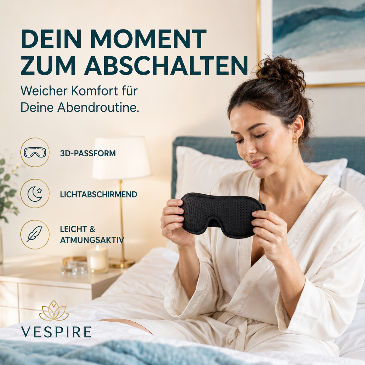 RELAX-SCHLAFMASKE™ – Abendroutine
