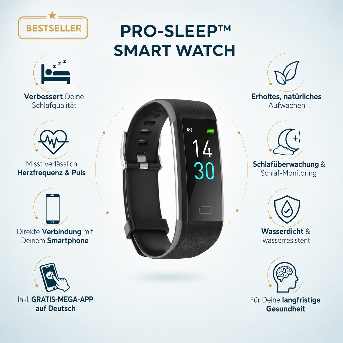 ERSATZ-BÄNDER (PRO-SLEEP™ - Smart Watch) – Vorteile im Überblick