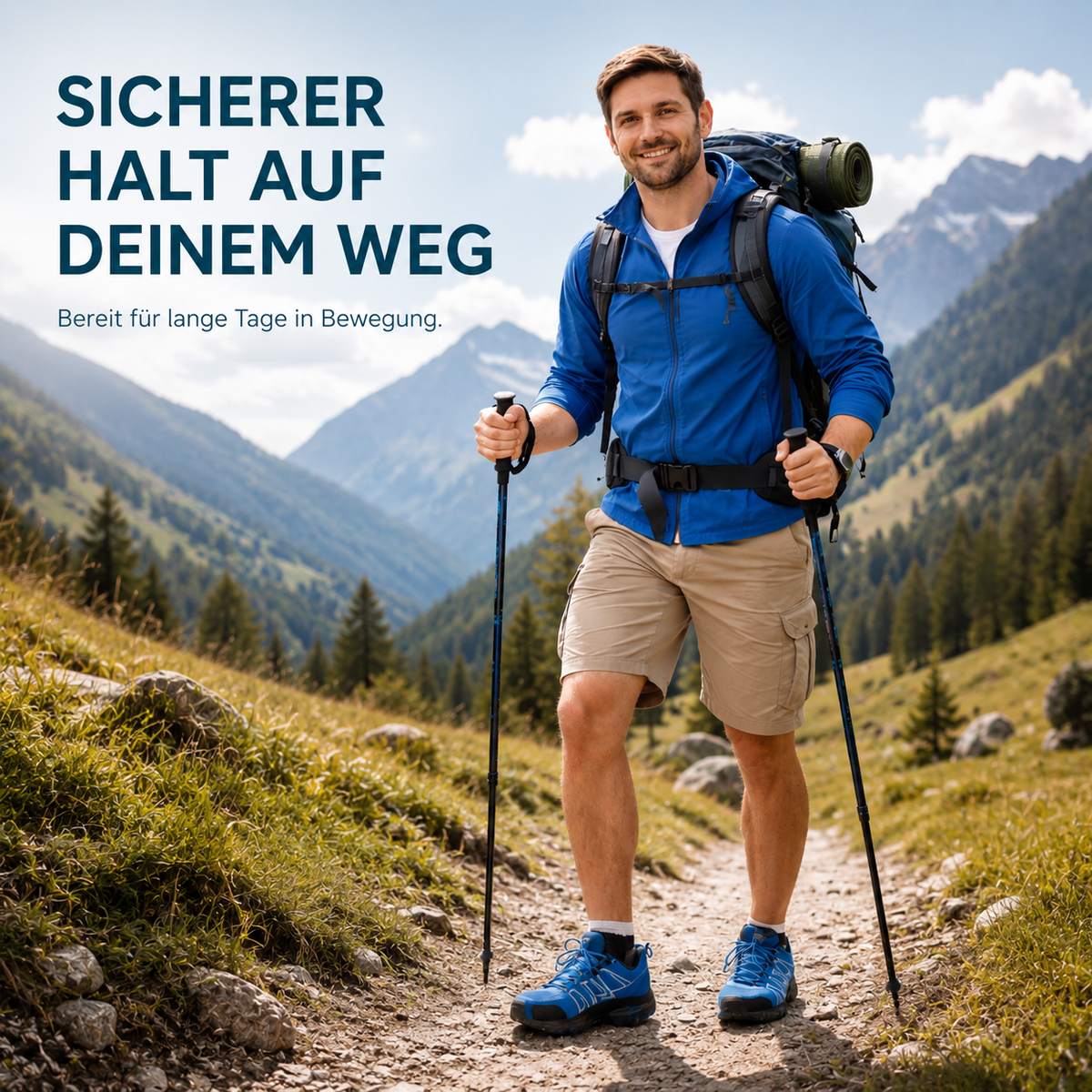 NATUR-LÄUFER™ - Ergonomischer Schuh – Herrenmodell beim Wandern