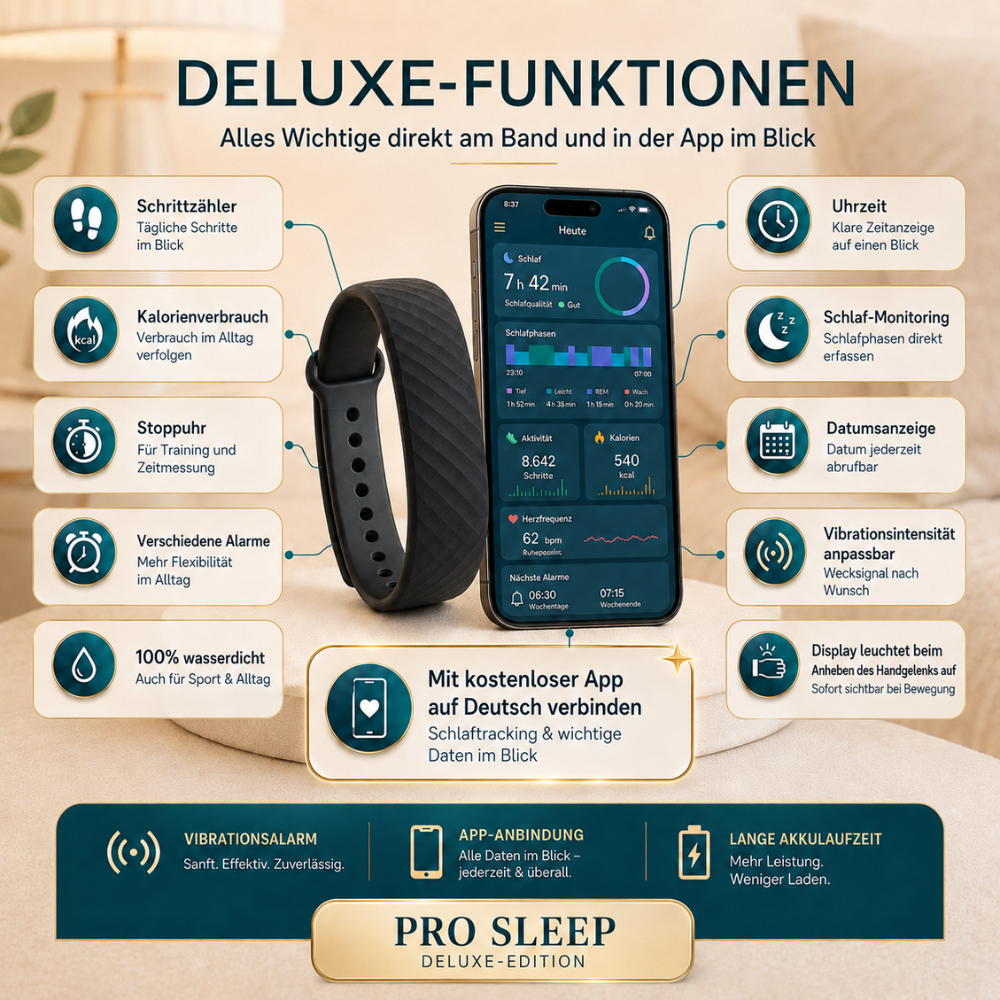 PRO-SLEEP™ Vibrating Alarm Clock
