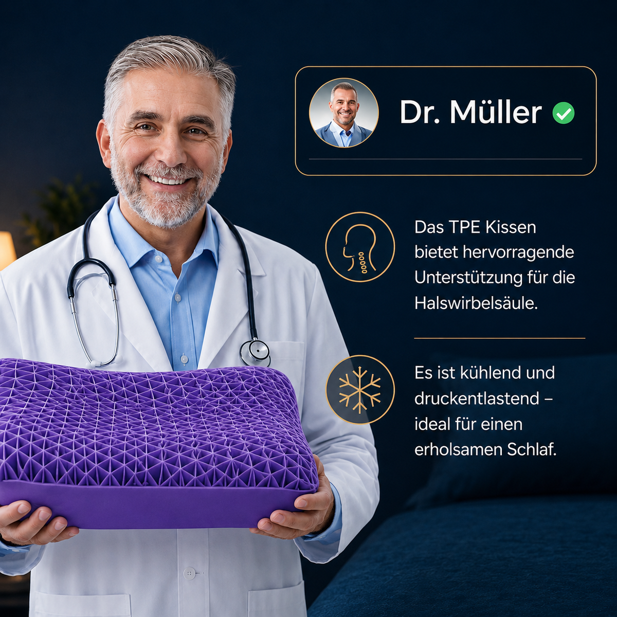 ERGO-SLEEP™ - Ergonomisches Komfortkissen – Produktansicht 4