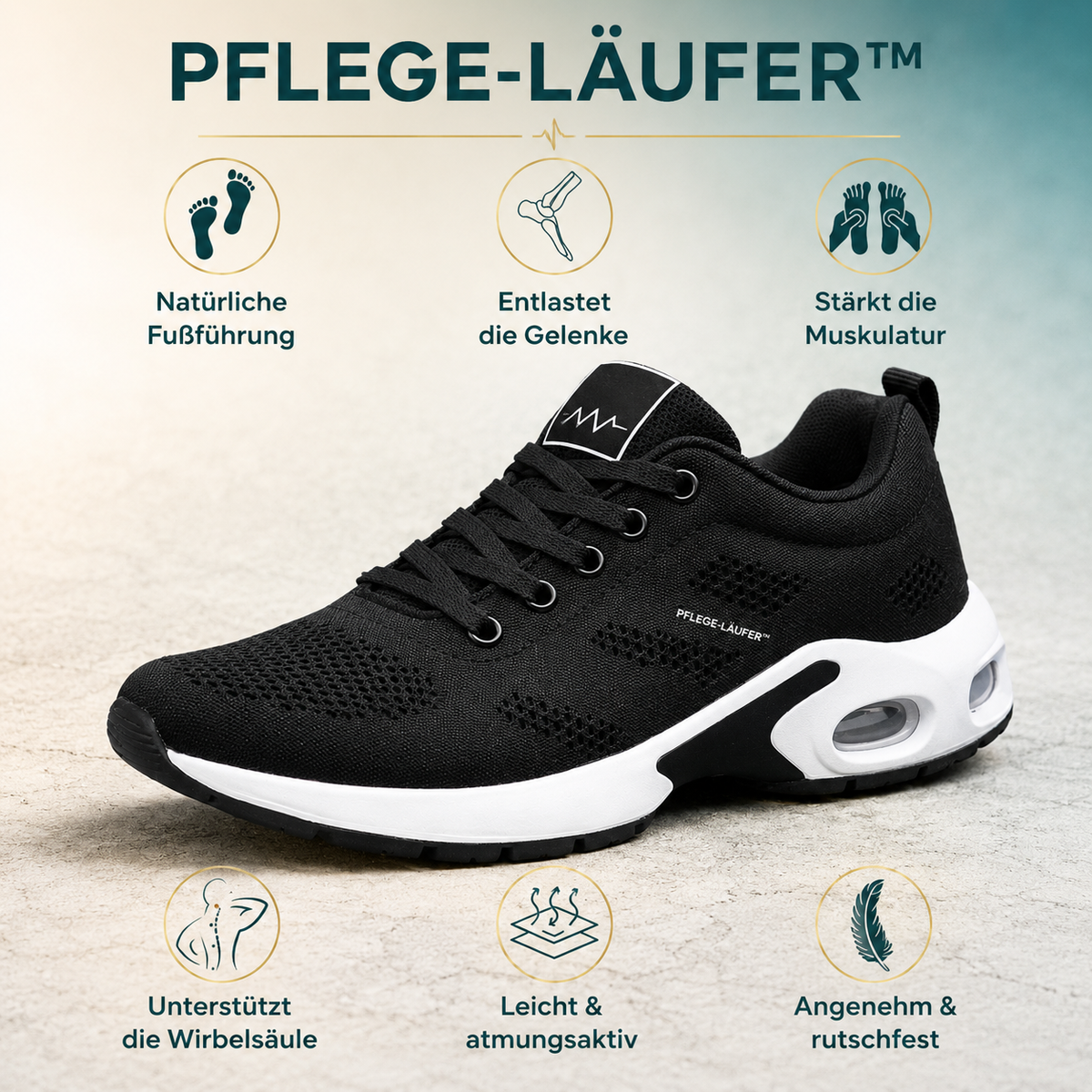 PFLEGE-LÄUFER™ - Komfort-Schuh – Produktvorteile im Überblick