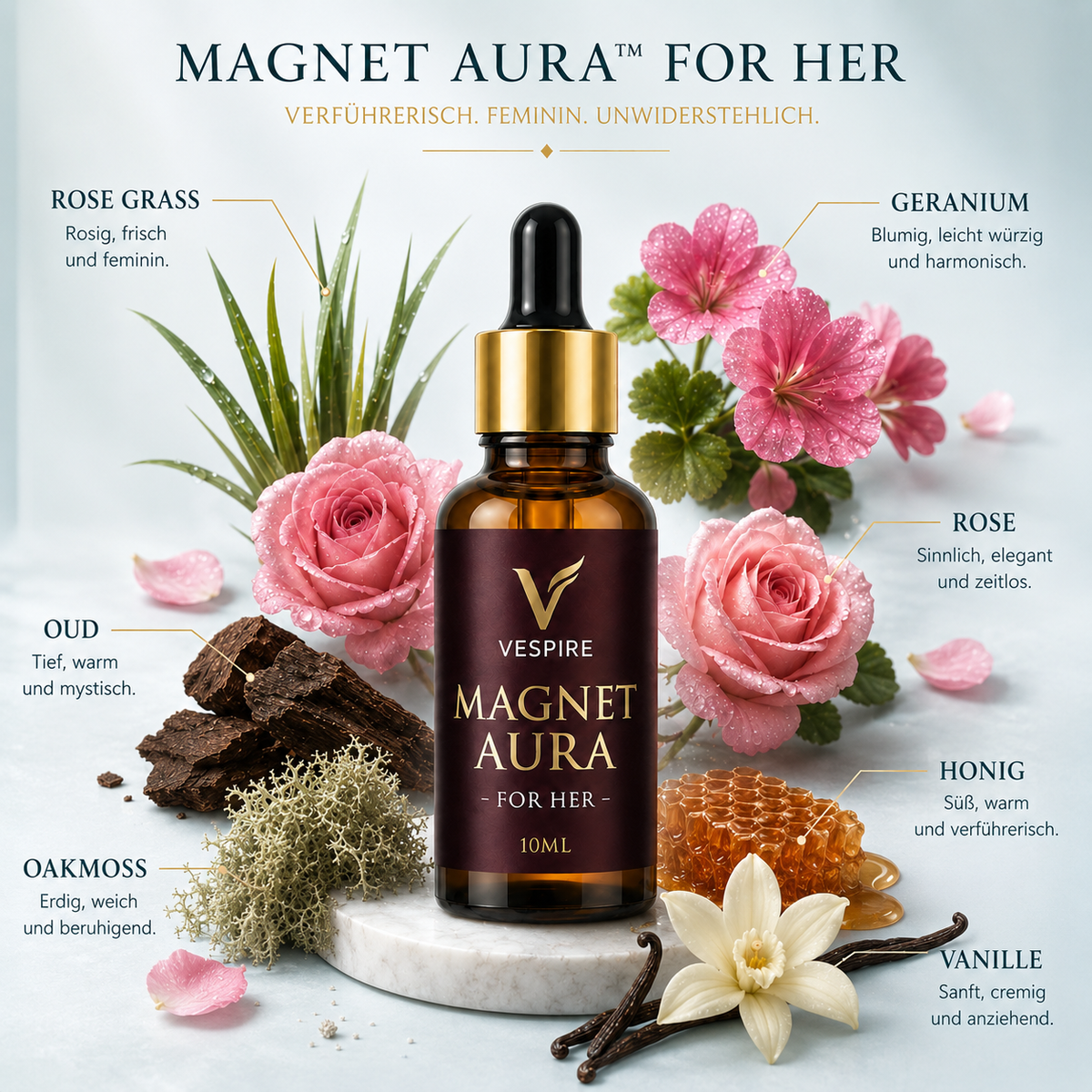 MAGNET-AURA™ FOR HER (Pheromon-Parfümöl) – Duftnoten
