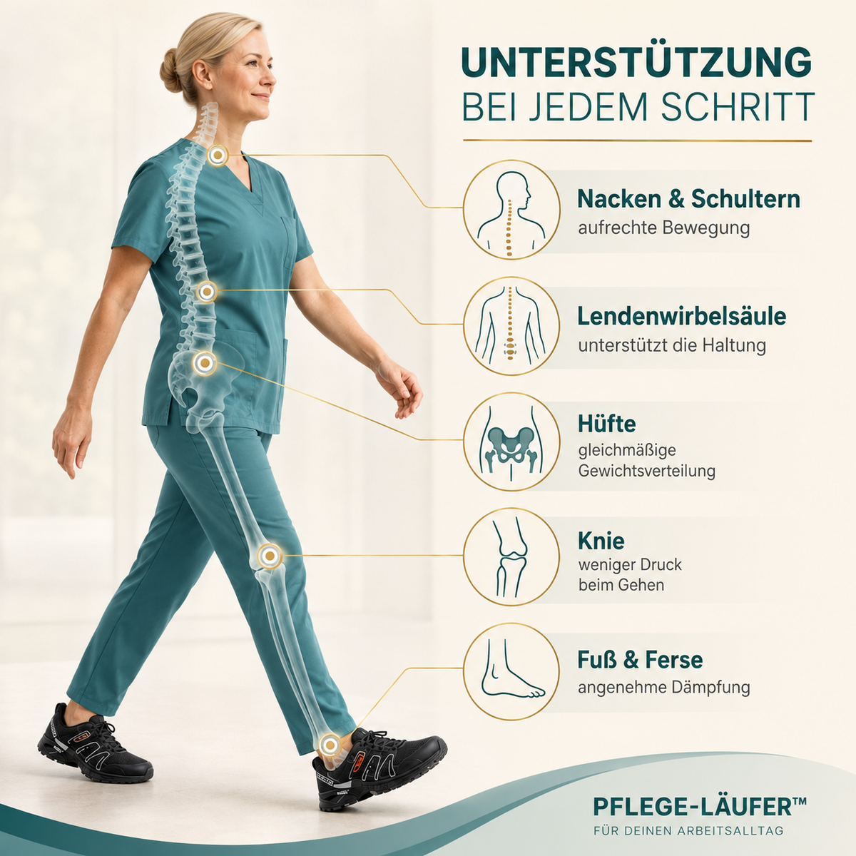 PFLEGE-LÄUFER™ - Komfort-Schuh – Produktansicht 2