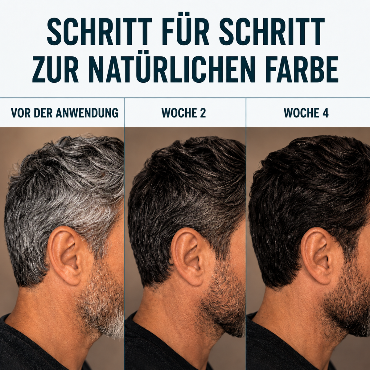 RE-COLOR™ - Anti-Grau-Seife – Anwendung bei Herrenhaar