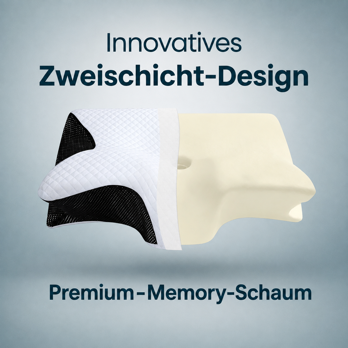ERGO-CLOUD-PILLOW™ – Zweischichtiges Design