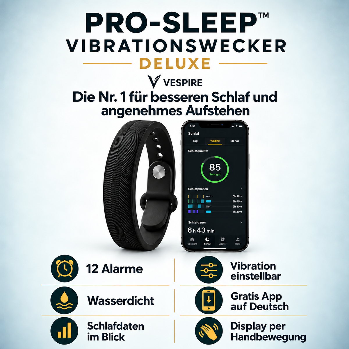 Réveil vibrant PRO-SLEEP™