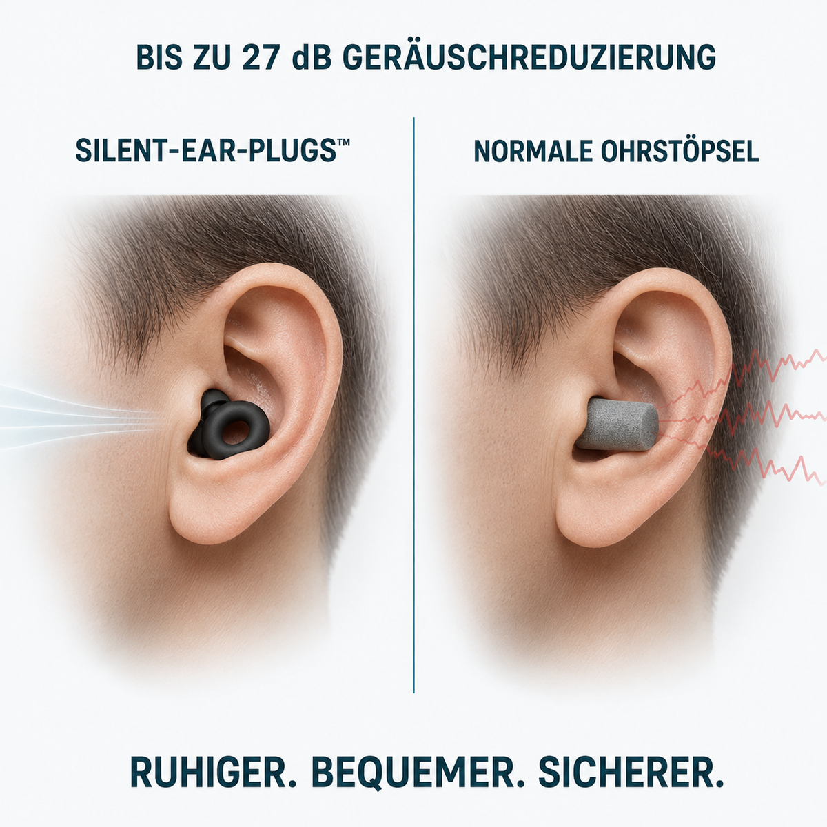 SILENT-EAR-PLUGS™ – Geräuschreduzierung