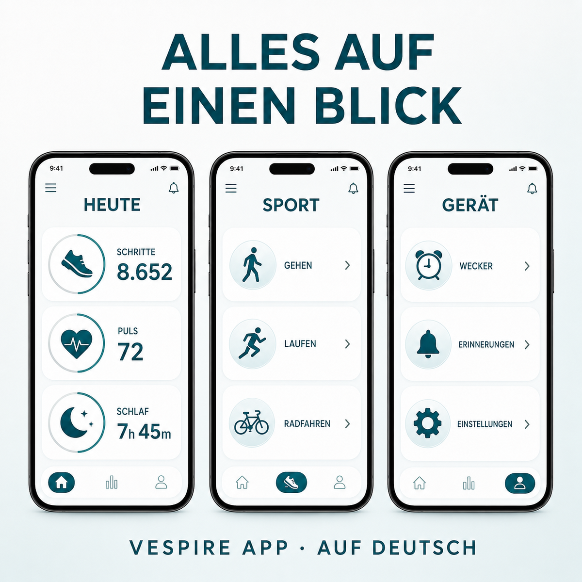 PRO-SLEEP™ - Smart Watch – Übersicht der App