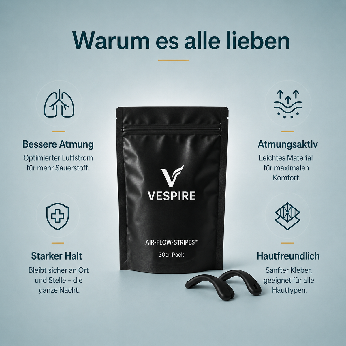 AIR-FLOW-STRIPES™ – Unterstützung der Nasenatmung