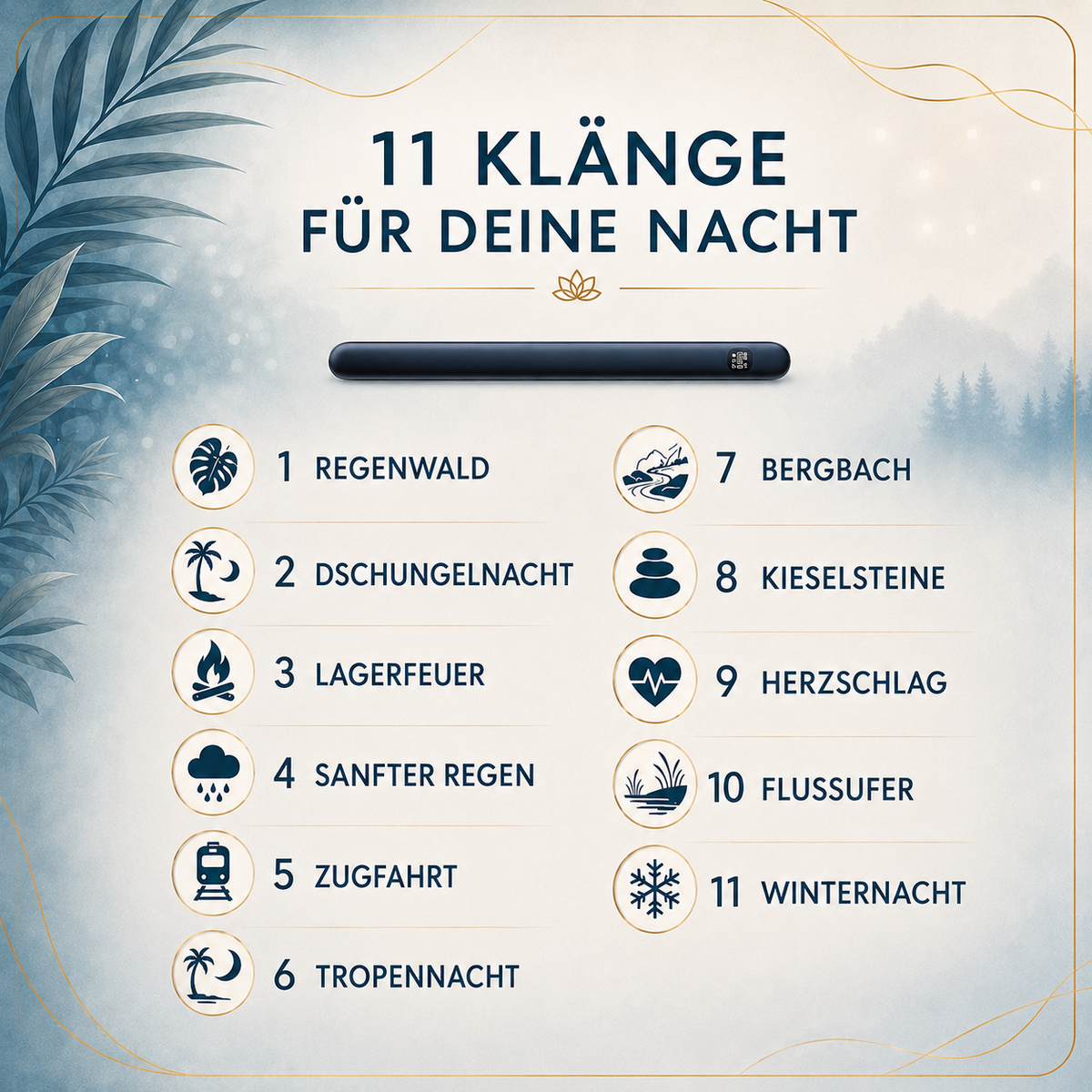 PRO-SLEEP™ - Schlaf-Soundbar – Integrierte Einschlafklänge