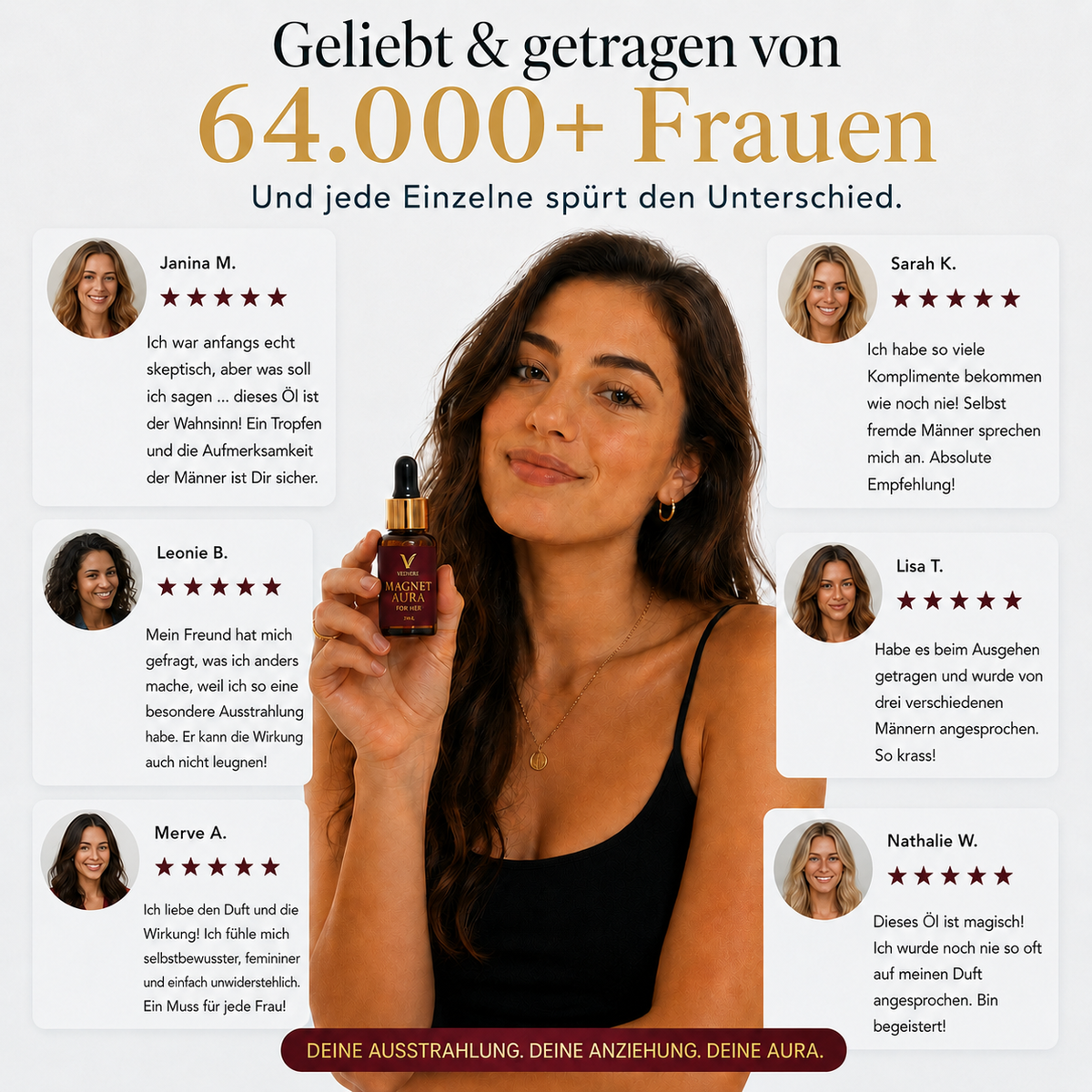 MAGNET-AURA™ FOR HER (Pheromon-Parfümöl) – Kundenstimmen