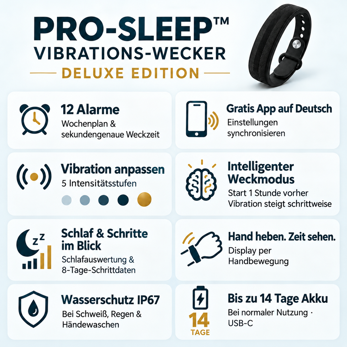 Réveil vibrant PRO-SLEEP™