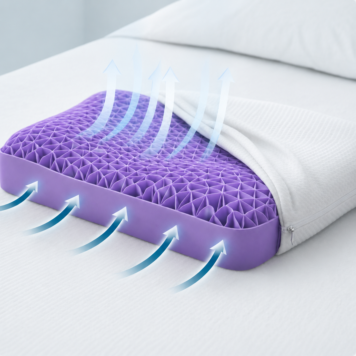 ERGO-SLEEP™ - Ergonomisches Komfortkissen – Belüftung und Wärmeregulierung