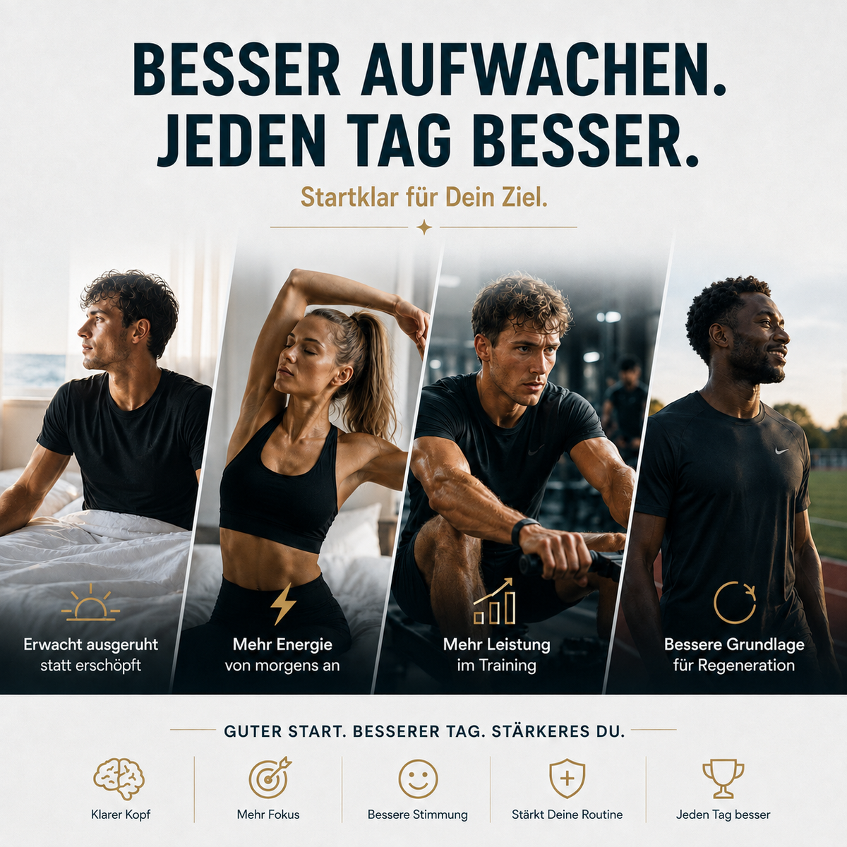 PRO-SLEEP™ Vibrations-Wecker – Morgenroutine