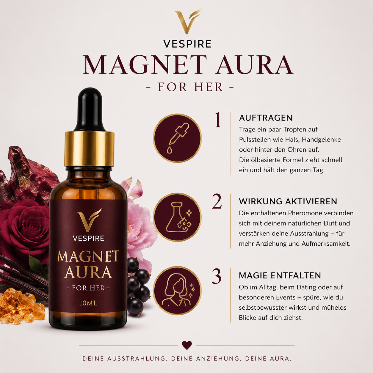 MAGNET-AURA™ FOR HER (Pheromon-Parfümöl)