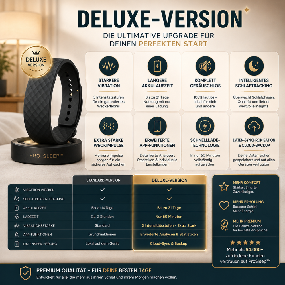 PRO-SLEEP™ Vibrating Alarm Clock