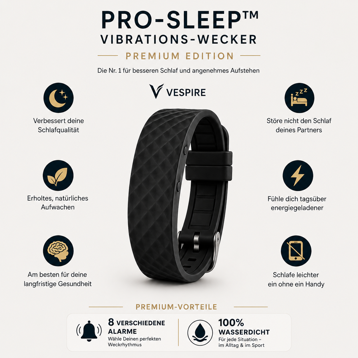 Réveil vibrant PRO-SLEEP™