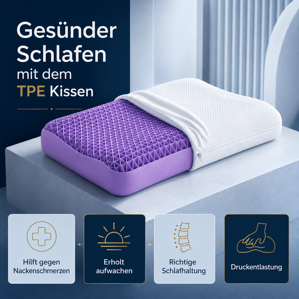 ERGO-SLEEP™ - Ergonomisches Komfortkissen – Produktansicht 1