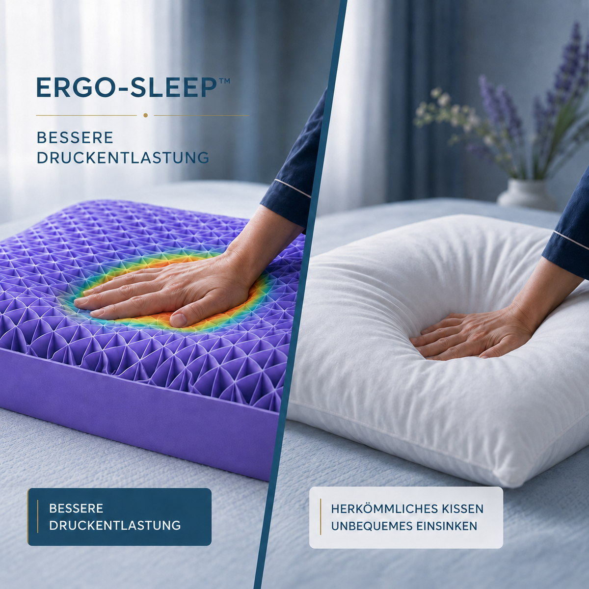 ERGO-SLEEP™ - Ergonomisches Komfortkissen – Produktansicht 3